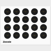 Kamala Harris Cat Dames en Kat Guy Ronde Sticker (Vel)