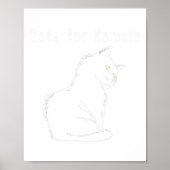 Kamala Harris Cat Funny Poster (Voorkant)