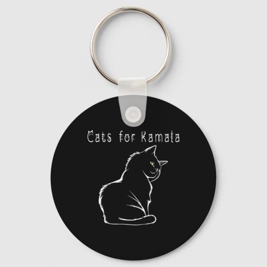 Kamala Harris Cat Funny Sleutelhanger (Voorkant)