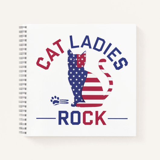 KAMALA HARRIS CAT LADIES ROCK! Notitieboek (Voorkant)