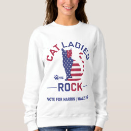 KAMALA HARRIS CAT LADIES ROCK Vrouwen Sweatshirt