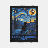 Kamala Harris Cat Lady Funny Fleece Deken (Voorkant)