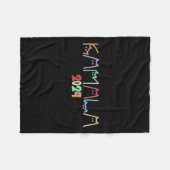 Kamala Harris Cat Lettering Funny Cat Ladies voor Fleece Deken (Voorkant (Horizontaal))