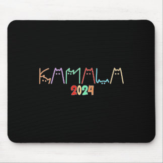 Kamala Harris Cat Lettering Funny Cat Ladies voor  Muismat