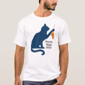 Kamala Harris Cat w Oranje Rat T-shirt (Voorkant)