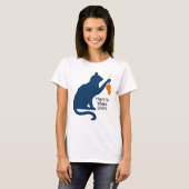 Kamala Harris Cat w Oranje Rat T-shirt (Voorkant volledig)