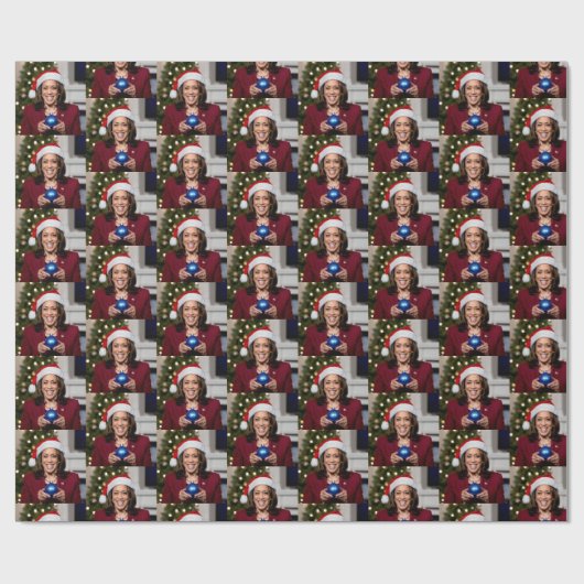 Kamala Harris Christmas Gift Wrap Cadeaupapier (Vlak)