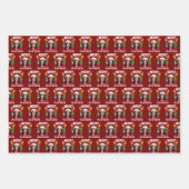 Kamala Harris Christmas Santa Hat Vrolijk 4e Pasen Inpakpapier Vel (Voorkant)