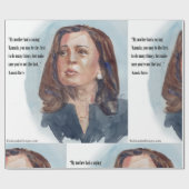 Kamala Harris & citaat Cadeaupapier (Vlak)