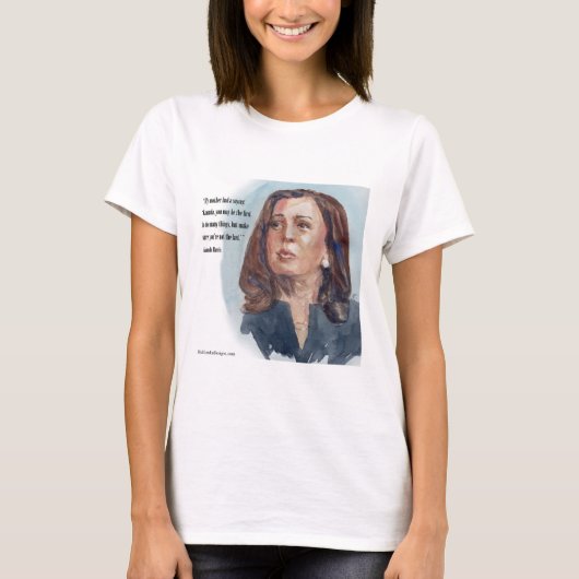 Kamala Harris & Citaat T-shirt (Voorkant)