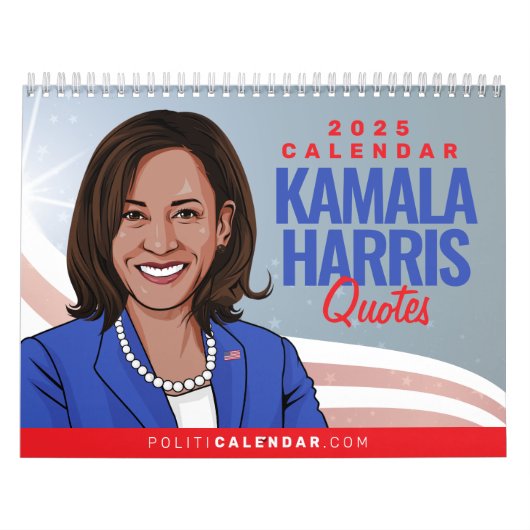 KAMALA HARRIS CITEERT 2025 KALENDER (Hoes)