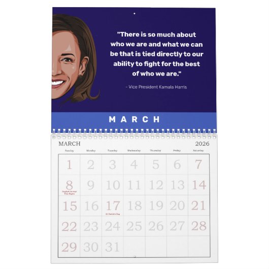 KAMALA HARRIS CITEERT 2025 KALENDER (Mar 2026)