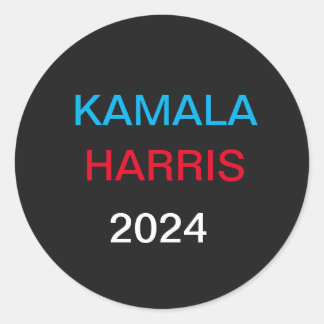 Kamala Harris Classic Ronde Stickers