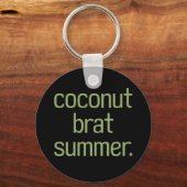 Kamala Harris Coconut Brat Zomer 2024 Sleutelhanger (Voorkant)