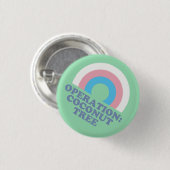 Kamala Harris Coconut Tree Trans Pride Flag Ronde Button 3,2 Cm (Voorkant /achterkant)