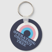 Kamala Harris Coconut Tree Trans Pride Flag Sleutelhanger (Achterkant)