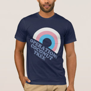 Kamala Harris Coconut Tree Trans Pride Flag T-shirt