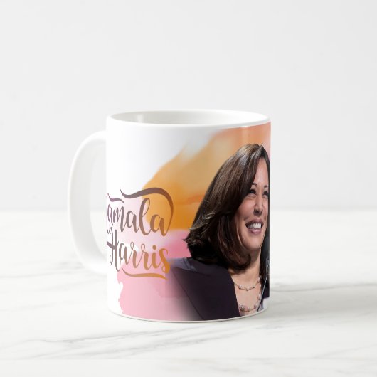 Kamala Harris Coffee Mok (Voorkant links)