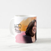 Kamala Harris Coffee Mok (Voorkant links)