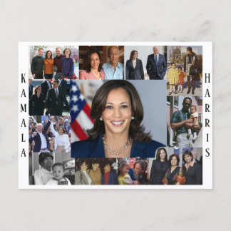 Kamala Harris Collage Briefkaart
