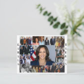 Kamala Harris Collage Briefkaart (Staand voorkant)