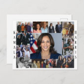 Kamala Harris Collage Briefkaart (Voorkant / Achterkant)