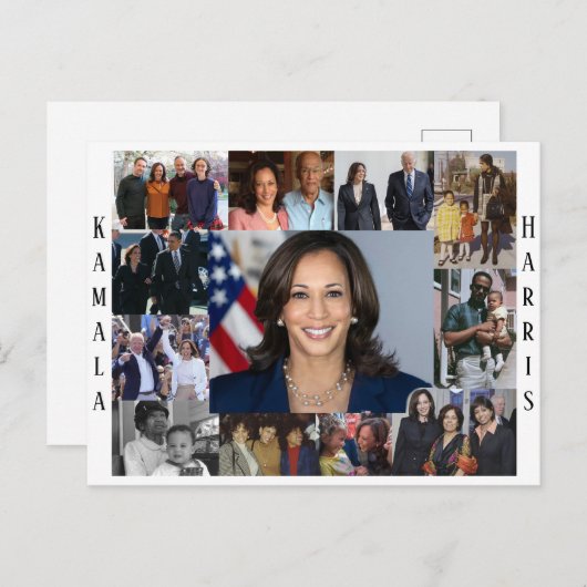 Kamala Harris Collage Briefkaart (Voorkant / Achterkant)