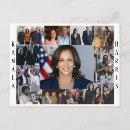 Kamala Harris Collage Briefkaart