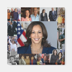 Kamala Harris Collage Fotomagneet Magneet
