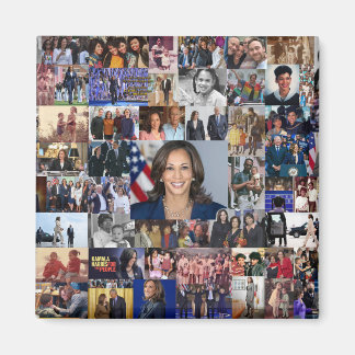 Kamala Harris Collage Fotomagneet Magneet