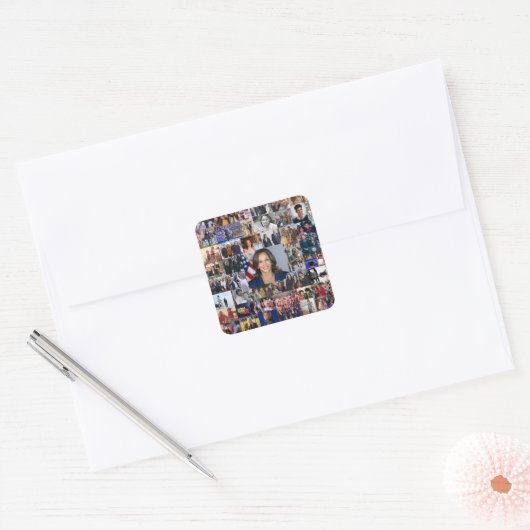 Kamala Harris Collage Sticker (Envelop)