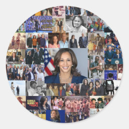 Kamala Harris Collage Sticker