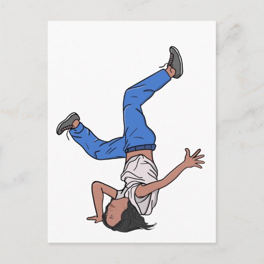 Kamala Harris Cool Breakdancing Briefkaart (Voorkant)