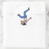 Kamala Harris Cool Breakdancing Ronde Sticker (Tas)