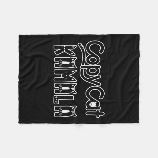 Kamala Harris Copy Cat Funny 2024 Fleece Deken (Voorkant (Horizontaal))