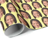 Kamala Harris Custom Face Kamala Harris Face Cadeaupapier (Rol Hoek)