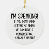 Kamala Harris Debate Feminisme Biden Keramisch Ornament (Voorkant)