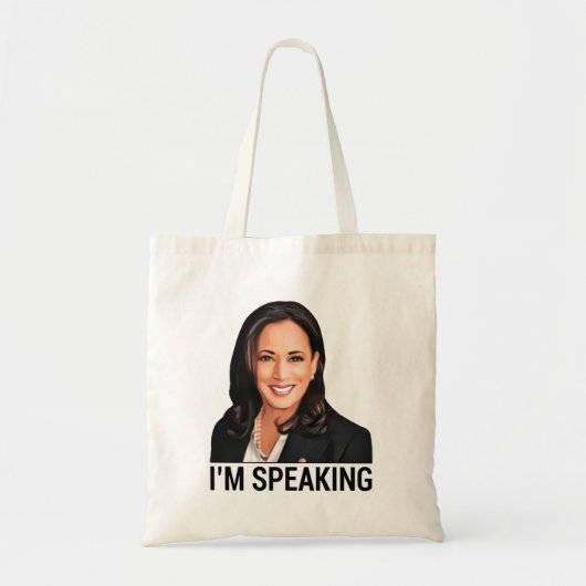 Kamala Harris Debate Ik spreek Tote Bag (Voorkant)