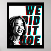 Kamala Harris deed het Joe Modern Design Poster (Voorkant)