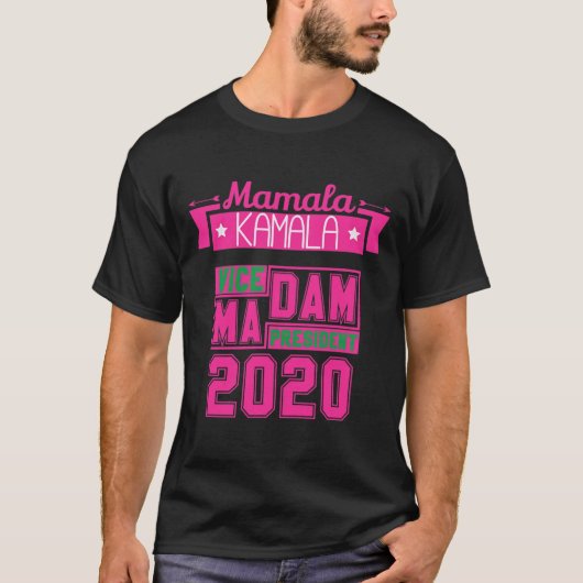 Kamala Harris Democraat Vice-President 2020 T-shirt (Voorkant)