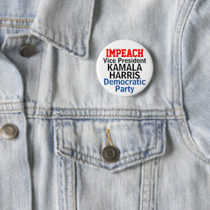 Kamala Harris Democratische Partij impeachen Ronde Button 5,7 Cm