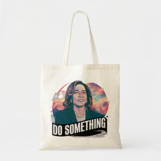 KAMALA HARRIS 'DOE IETS' Canvas tas
