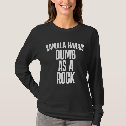 KAMALA HARRIS DOM ALS EEN ROCK T-SHIRT T-SHIRTS (Voorkant)