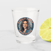 Kamala Harris Drink Club Shot Glas (Voorkant)