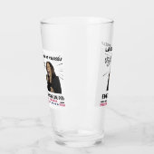 Kamala Harris Drink Glass Glas (Links)