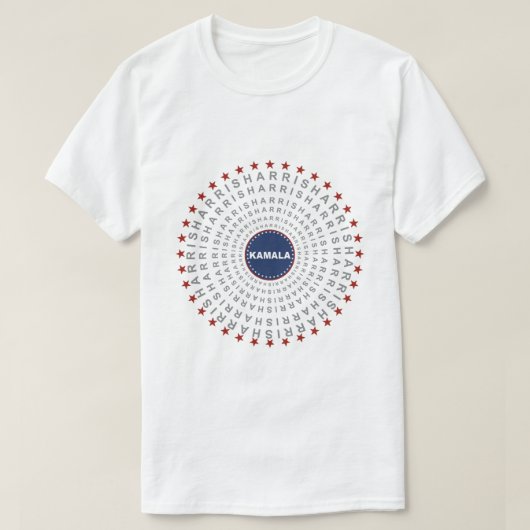 KAMALA HARRIS Echoes of Change Mannen TShirt (Design voorkant)