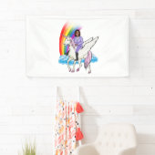 KAMALA HARRIS EENHOORN EN REGENBOOG SPANDOEK (Insitu)