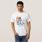 KAMALA HARRIS EENHOORN EN REGENBOOG T-SHIRT (Voorkant volledig)