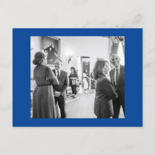 Kamala Harris en Barack Obama Briefkaart