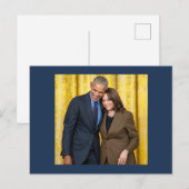 Kamala Harris en Barack Obama Briefkaart (Voorkant / Achterkant)